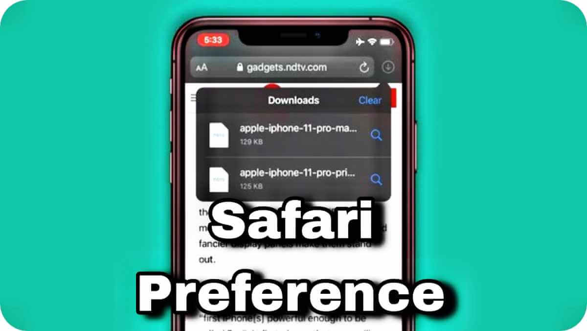 Preference for Safari