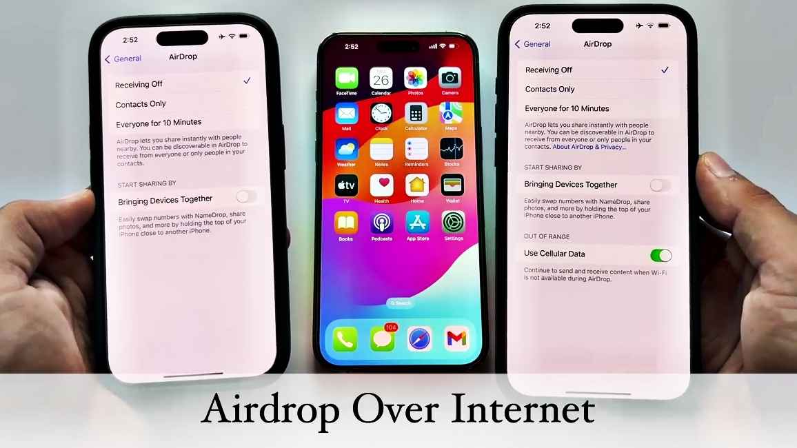 Airdrop Over Internet