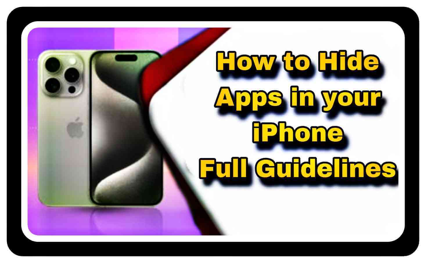 How to reduce your screen time by Hiding Apps?