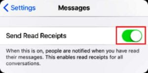 iMessage read receipts