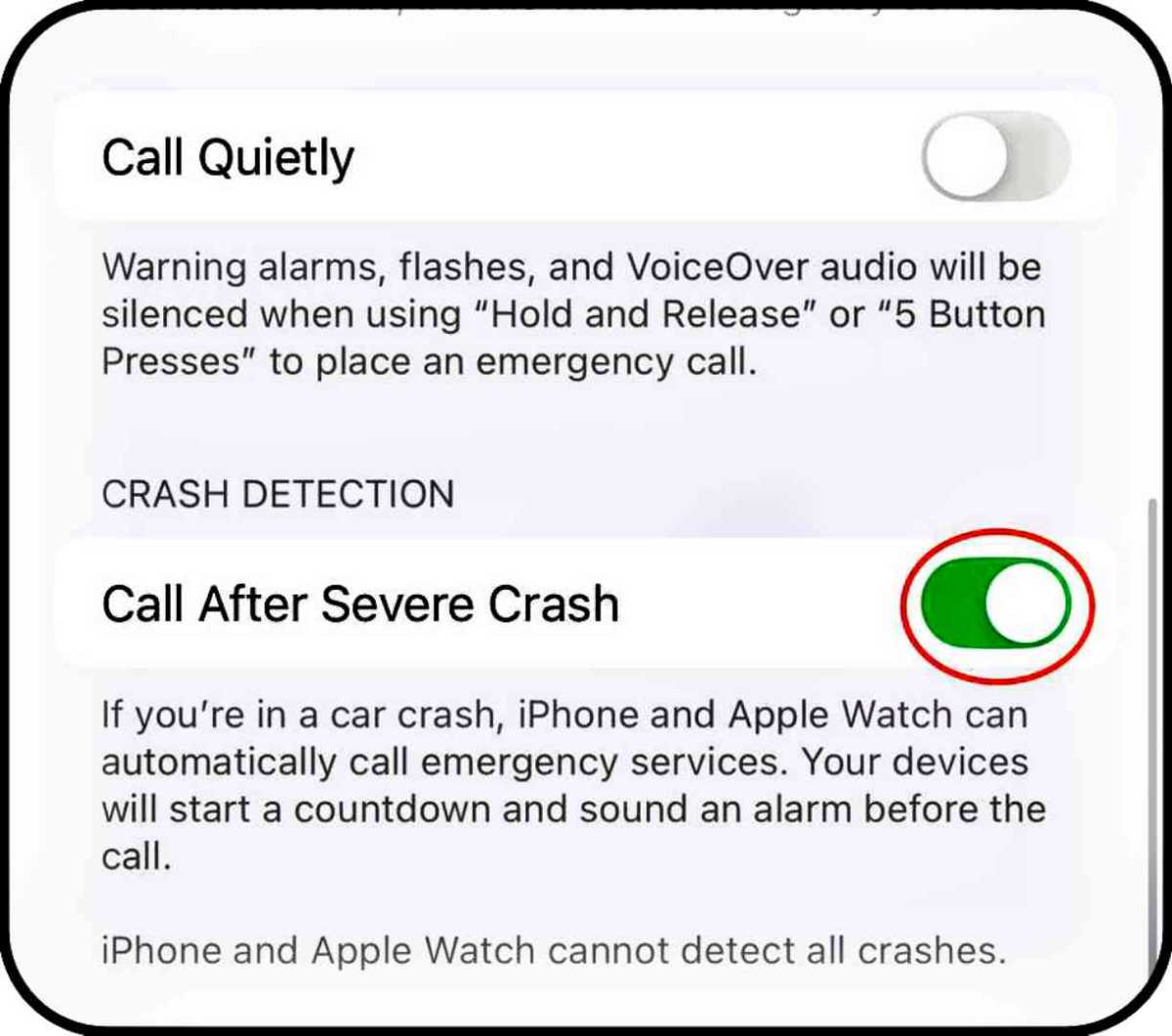 important iPhone safety settings