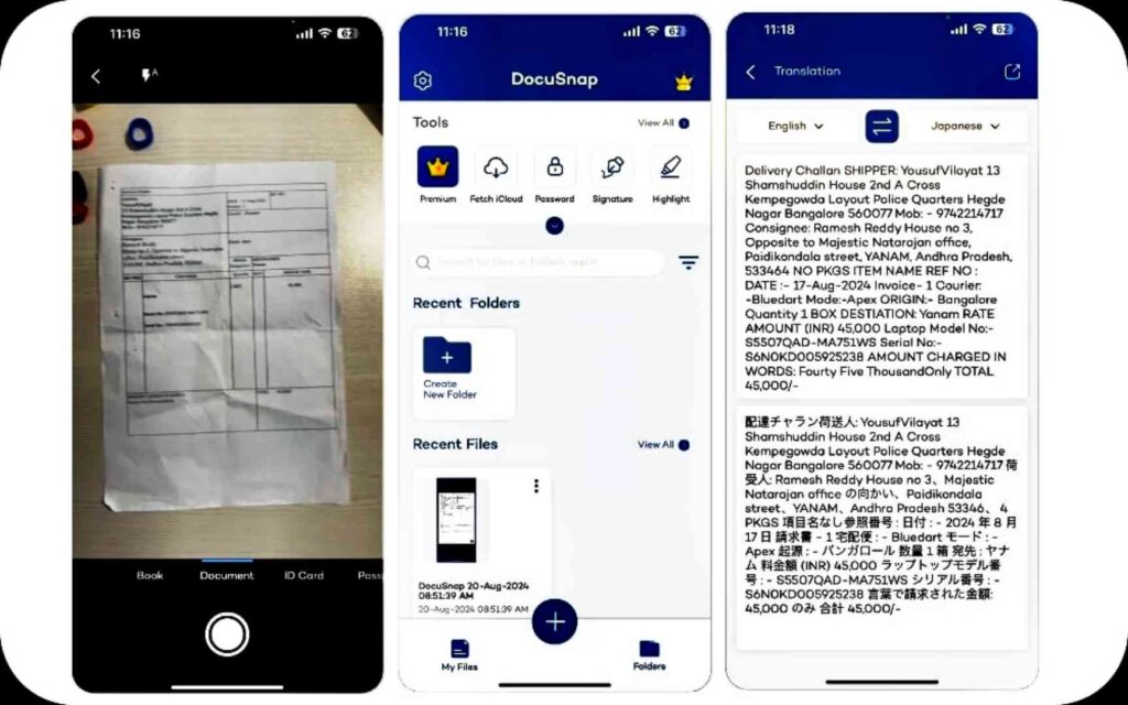 best free document scanner for iPhone